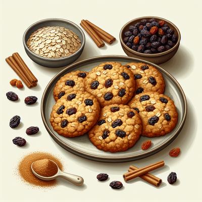 Image of 5 Spice Oatmeal Raisin Cookies