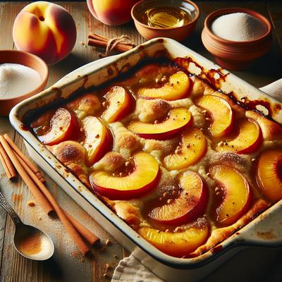 Image of 6 Ingredient Peach Cobbler