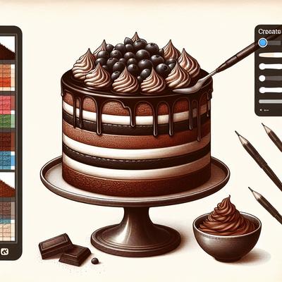 Image of 6 Layer Dreamy Chocolate Mousse Cake Paula Deen