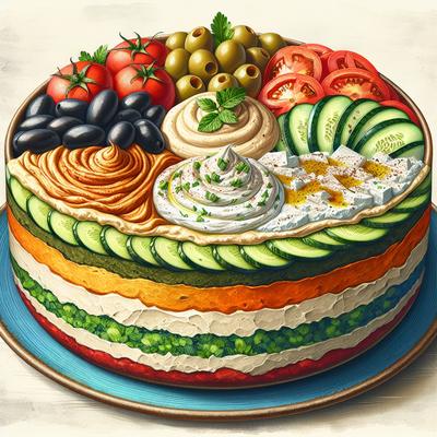 Image of 6 Layer Mediterranean Dip