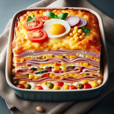 Image of 7 Layer Ham Casserole
