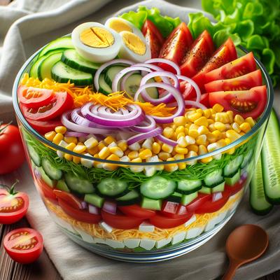 Image of 7 Layer Salad for One