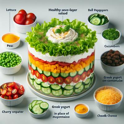 Image of 7 Layer Salad Low Fat Version
