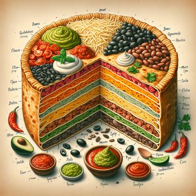 Image of 7 Layer Tortilla Pie