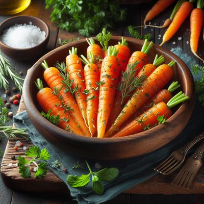 Image of 7 Minute Steamed Carrots with Herbs