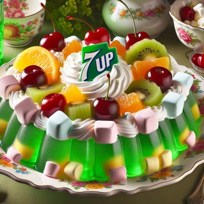 Image of 7 Up Gelatin Jello Salad Delight