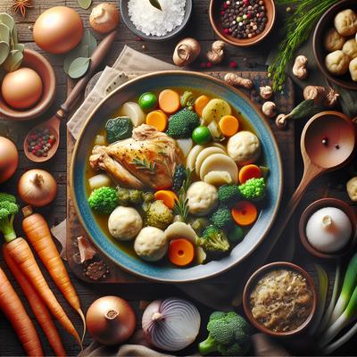 Image of 7 Vegetable Chicken Stew with Dumplings