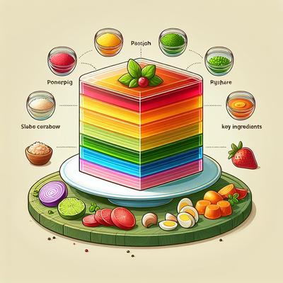 Image of 8 Layer Jello Salad