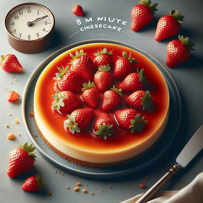 Image of 8 Minute Cheesecake W Strawberries