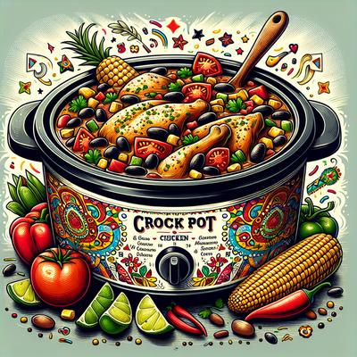 Image of 9 to 5 Mexican Crock Pot Chicken