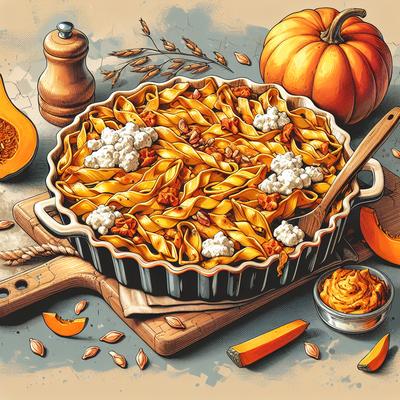 Image of Baked Pumpkin Ricotta Pasta
