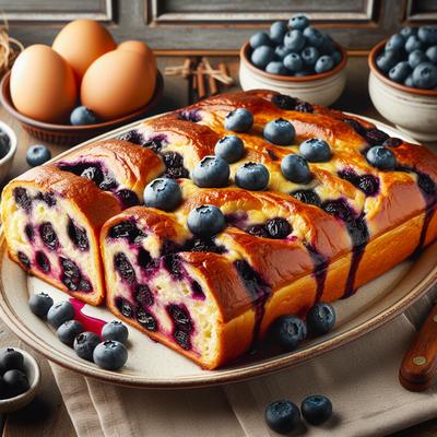 Image of Baked Stuffed Blueberry French Toast for 2