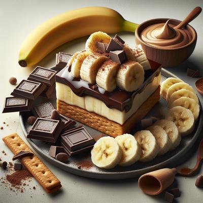 Image of Banana Chocolate Graham Cracker Dessert