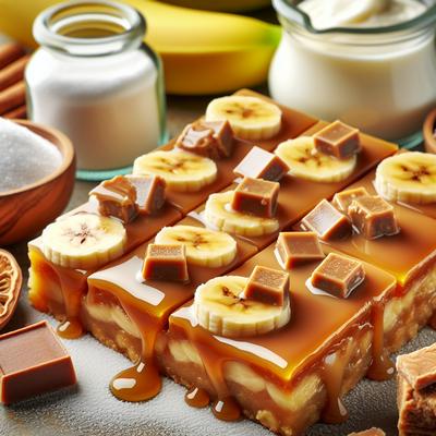 Image of Banana Toffee Bars W Browned Butter Icing