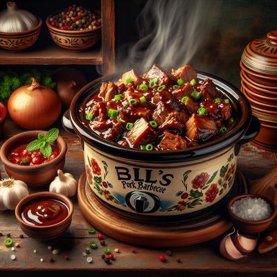Image of Bill's Pork Barbecue in a Crock