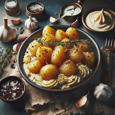 Image of Bird's Creamed Potatoes with Roasted Garlic