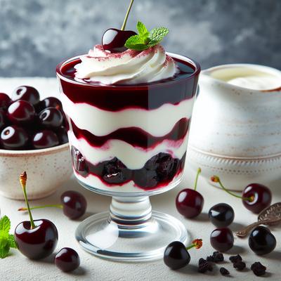 Image of Black Cherry Cream Parfaits
