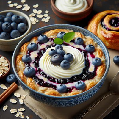 Image of Blueberry Cream Cheese Danish Oatmeal