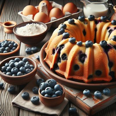 Image of Blueberry Friendship Bread or Bundt Cake Coffeecake