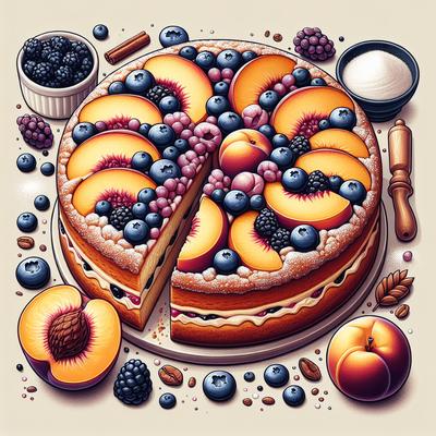 Image of Blueberry Peach Coffee Cake