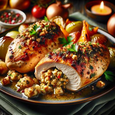 Image of Boneless Chicken Breasts with Stuffing Mix