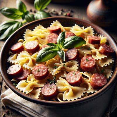 Image of Bow Tie Pasta with Italian Sausage