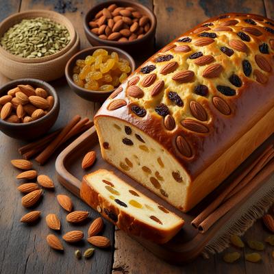 Image of Bread Machine Cardamom Golden Raisin Almond Bread
