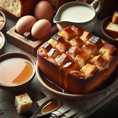 Image of Bread Pudding with Poor Mans Sauce