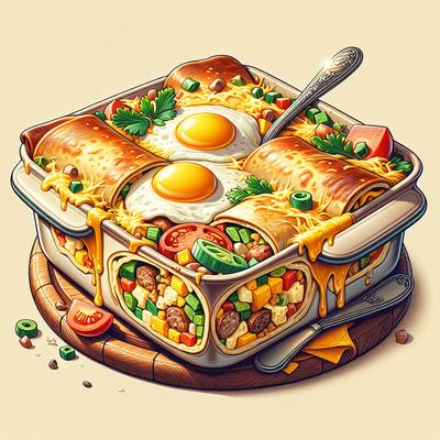 Image of Breakfast Burrito Supreme Casserole