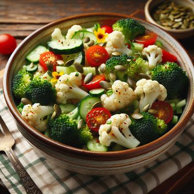 Image of Broccoli and Cauliflower Salad My Way