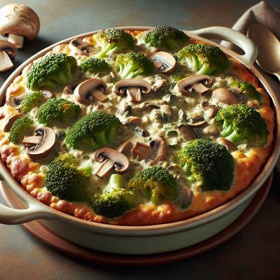Image of Broccoli and Mushroom Casserole
