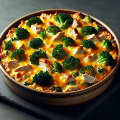 Image of Broccoli Cheddar Cheese with Chicken Casserole