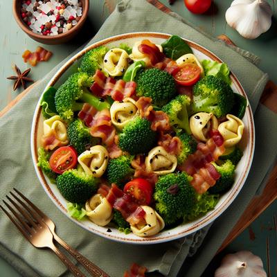 Image of Broccoli Tortellini and Bacon Salad