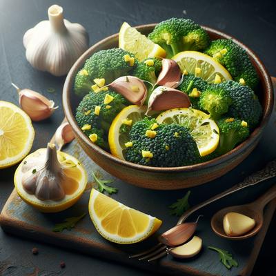 Image of Broccoli with a Garlic and Lemon Dressing