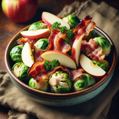 Image of Brussels Sprouts with Bacon and Apple
