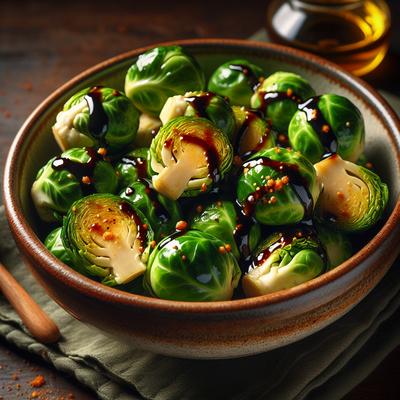 Image of Brussels Sprouts with Warm Balsamic Vinaigrette