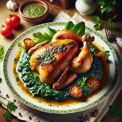Buca Di Beppo Cornish Game Hens with Spinach Sauce or Chicken B