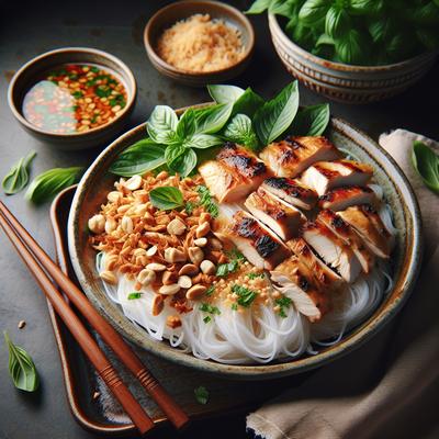 Image of Bun Ga Nuong Grilled Chicken and Vermicelli Salad