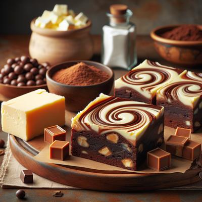 Image of Butterscotch Cream Cheese Swirl Brownies