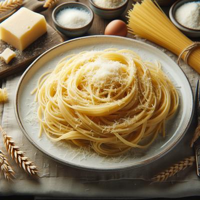 Image of Buttery Angel Hair Pasta with Parmesan Cheese