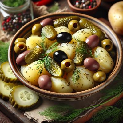 Image of C J's Dill Pickle and Olive Potato Salad