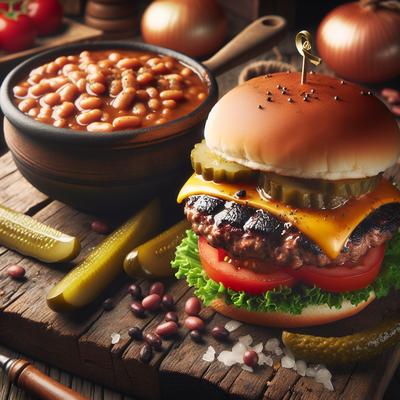 Image of Campfire Hamburger and Beans