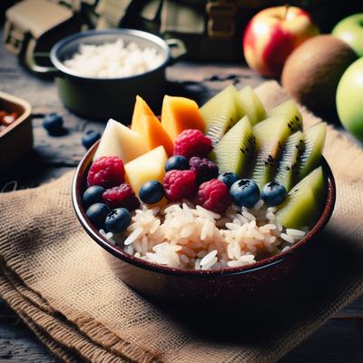 Image of Camping Fruit and Rice