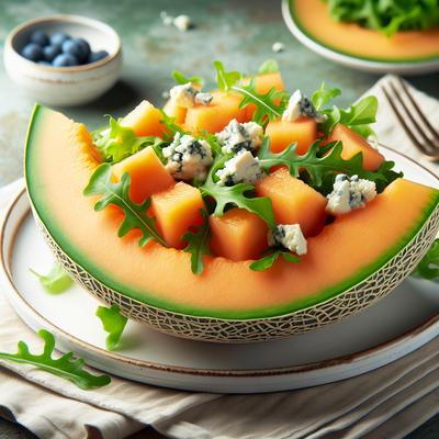 Image of Cantaloupe and Blue Cheese Salad