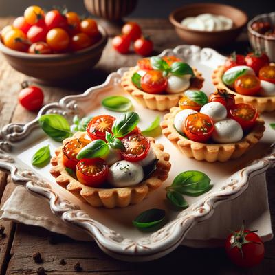 Image of Caprese Tartlets Recipe Courtesy Melissa D Arabian