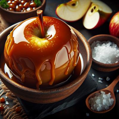 Image of Caramel Apple in a Bowl