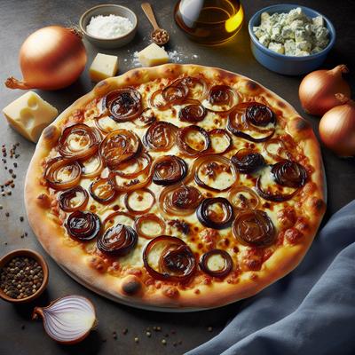 Image of Caramelized Onion and Gorgonzola Pizza