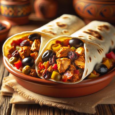 Image of Caribbean Chicken Picadillo in Tortillas