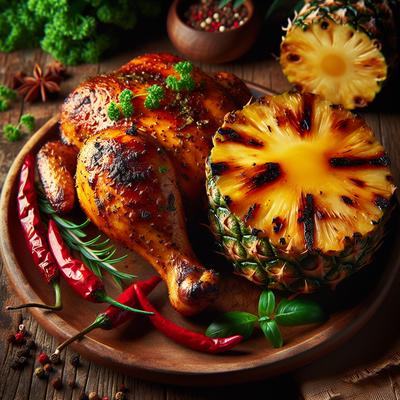 Image of Caribbean Chicken with Caramelised Pineapple