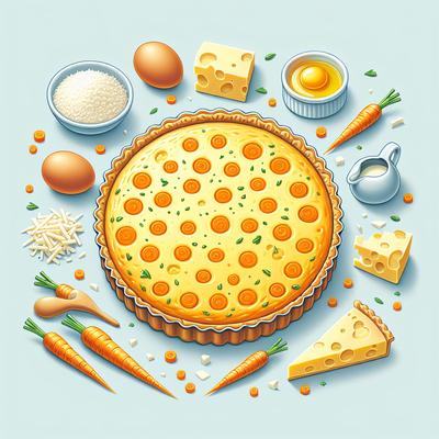 Image of Carrot and Cheese Crustless Quiche